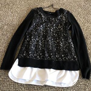 Sweater silk lined under shirt